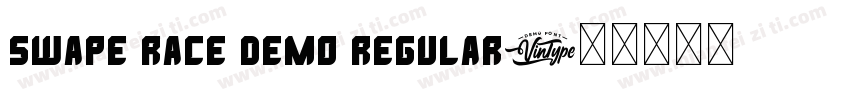 Swape Race Demo regular字体转换